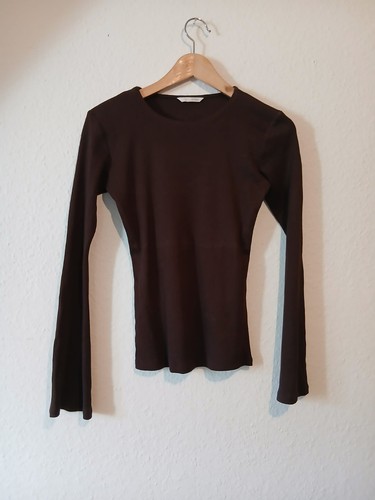 Zara rippstrick oberteil - oberteil, braun