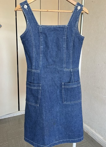 Jeanskleid blau mit taschen - blau,