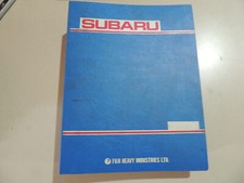 Werkstatthandbuch Subaru XT DL GL GT 1300 1600 1800 Turbo Coupe Kombi Limo 1986