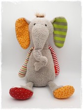 *•.. Sigikid 38372 - Schlenkerfigur Elefant Patchwork Sweety - 44 cm - TOP ..•*