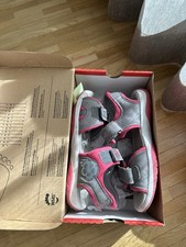 Superfit Sandalen Gr 35 Pink Grau Leder Mädchen Top!