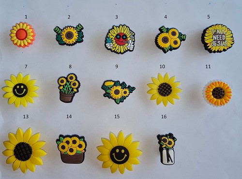 Sonnenblumen schuhanstecker - sonnenblumen:,