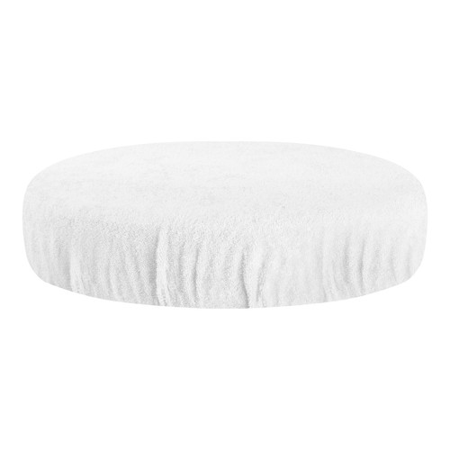 Frotteebezug für hocker weiß - fÜr,