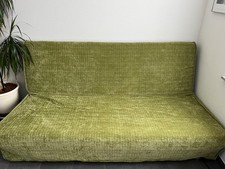 IKEA BEDDINGE 3‑Sitzer Bettsofa Bezug kräftig Grün sehr guter Zustand