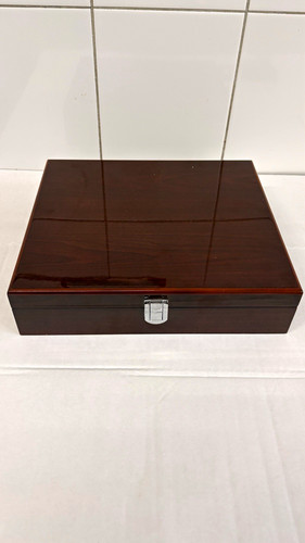 Holz uhrenbox braun schwarz - uhrenbox, braun/schwarz