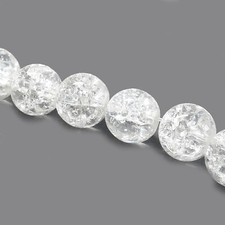 Glasperlen Crackle rund 8 mm