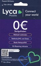 Prepaid Simkarte Lycamobile