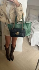 Neue GUCCI GG Tasche Marmont Leder Schwarz klein (Fullset!)