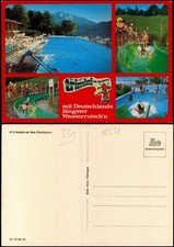 Kochel am See Mehrbildkarte mit Freibad, Wasserrutsche uvm. 1980