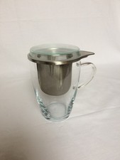 Teeglas mit Sieb + Deckel
