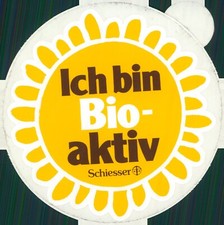 Aufkleber Sticker SCHIESSER ich bin bio-aktiv