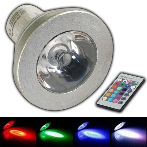 Gu10 rgb farblicht led - gu10, +