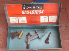 Ronson Gas - Lötbox / Weichlöten / Hartlöten / Blechbox / Vintage