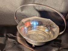 große Metall Obstschale mit