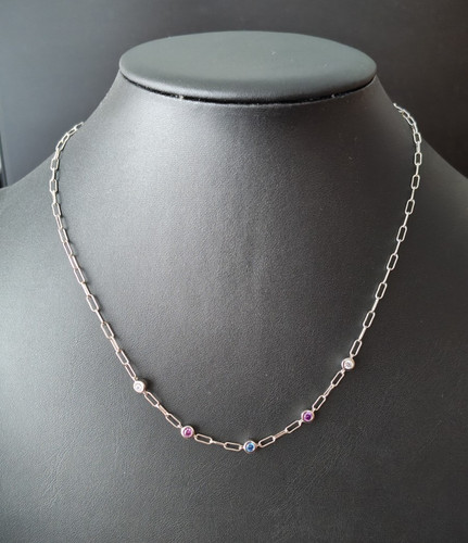 Jette kette mit farbsteinen - jette,