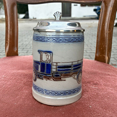 Steingut bierkrug mit - bierkrug,