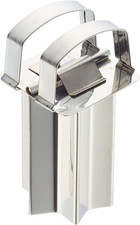 Zimtstern Ausstecher Edelstahl Silber 4 cm Durchmesser Weihnachtsplätzchen