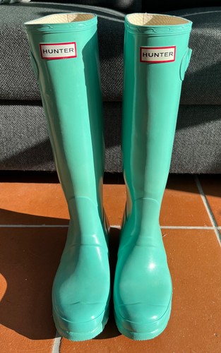 Hunter women tall gloss teal - tall,
