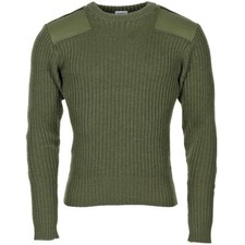 Strickpullover Wolle Commando britisches Militär oliv gebraucht 100% Schurwolle