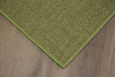 Sisal Teppich umkettelt grün