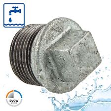 Temperguss-Gewindefitting verzinkt Stopfen, Typ 290, DVGW - verschiedene Größen