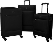 Travel Pal Reise Weich Gepäck Koffer Trolley 3er Set NEAPEL 57/68/79 schwarz