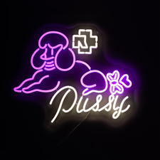 Neon sign "Pussy"