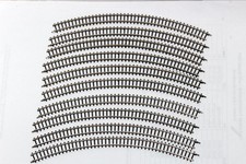 gebrauchte 10 Stück Märklin mini club/ Spur Z 8530 gebogene Gleise Radius 220 mm
