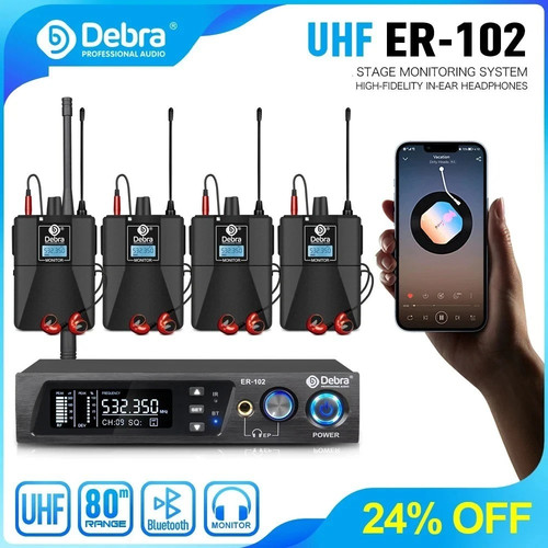 Debra 102 uhf iem wireless - debra,