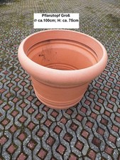 Pflanzkübel Groß; Terracotta; Kunststoff; Rund