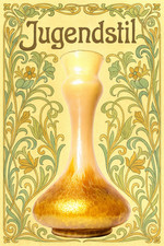 LOETZ KRALIK RINDSKOPF PALLME-KÖNIG HARRACH JUGENDSTIL VASE 1900 LAVA IRISIEREND