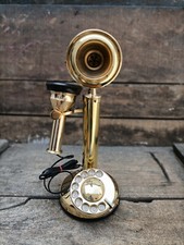 Vintage Messing Telefon Mitte