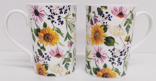Sonnenblumen wiese becher set - sonnenblumen,