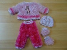 Puppenkleidung 45 cm Puppensachen aus Fransenwolle Puppenoutfit