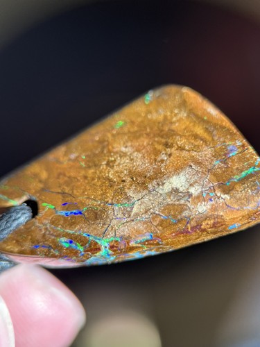 Boulder opal kette poliert - opal,