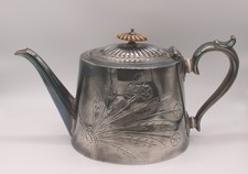 S-1006 Teekanne England Zinn versilbert