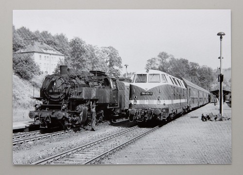 Postkarte dampflok 86 1193 - dampflok,