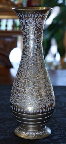 Blumenvase messing handarbeit - messing,