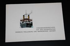 Großformatige Bildermappe Deutsche Reichsbahn DR historische Ostsee-EFS DDR 1979