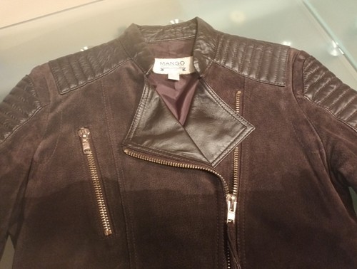 Mango lederjacke xs - lederjacke, gr.