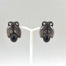 Georg Jensen Granat Ohrringe