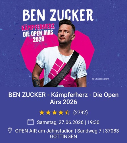 Stehplatz ticket ben - x,