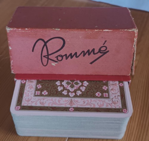 Romme kartenspiel 1950er - kartenspiel,