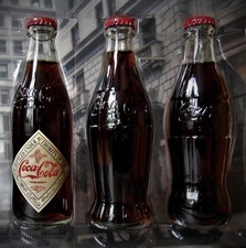 3 x Coca-Cola Sammlerflaschen von 1900 - 1916 _ ungeöffnet Glas _ 0,25L #