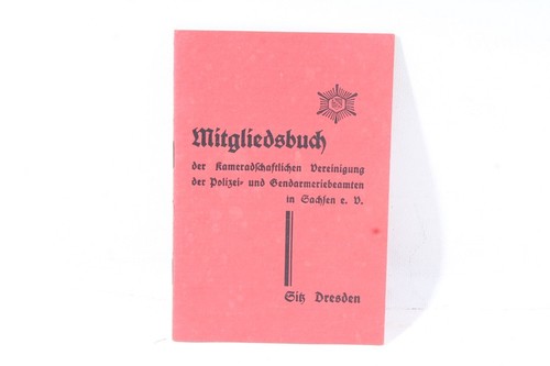 Altes mitgliedsbuch polizei - altes,