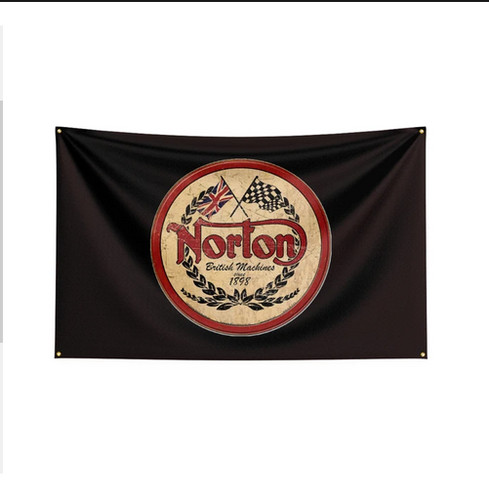 Norton motorrad flagge fahne - motorrad,