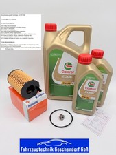 MAHLE Ölfilter + 7 Liter Castrol Edge 5W30 Longlife Audi A4 A5 A8 3.0 V6 TDI