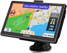 Jimwey Navigationsgerät für Auto Navi LKW Navigation 7 Zoll UK 2021 Karte