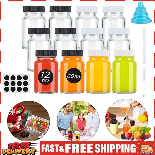 12x 60ml shot flaschen - 60ml, glas