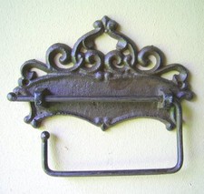 TOILETTENPAPIERHALTER ANTIK STIL PAPIERHALTER GUSSEISEN TOILETTE WC BAD NEU